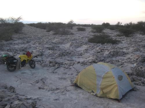 Camping in Chile.