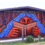 Inside Zapatista village.