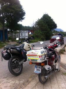 Bikes outside Zapatista village.