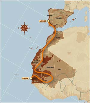 Dakar route.