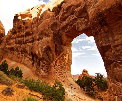 Rocky and Paula in Arches National Park, USA.