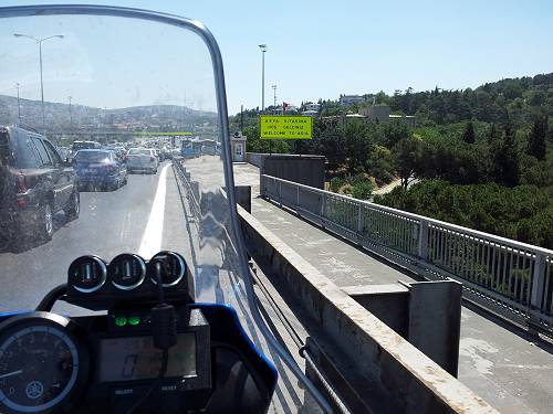 Bridge to Asia from Istanbul.