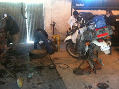 Tire shop in Argentina.