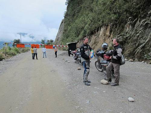Roadblock in Peru.