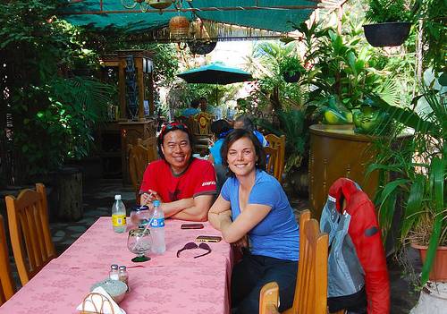 Lunch in Mulege, Mexico.