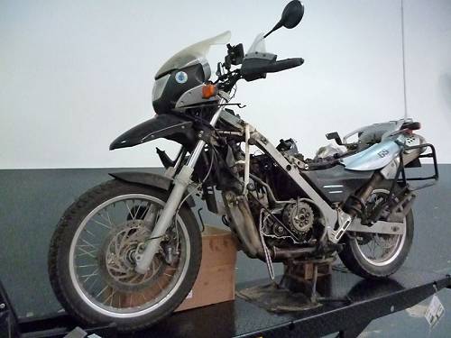 One Dead F650GS In The BMW Operating Room.