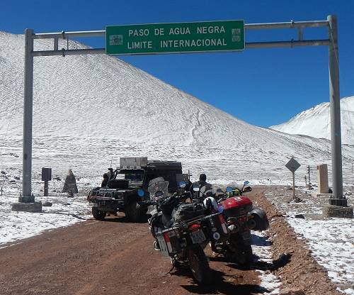 Marcio Roberto at Agua Negra Pass between Chile and Argentina.