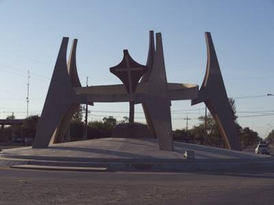 Mennonite statue in Paraguay.