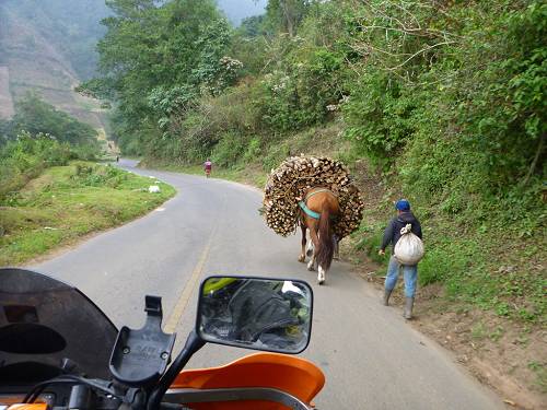 Road to hot springs, Fuentes Georginas, Guatemala.