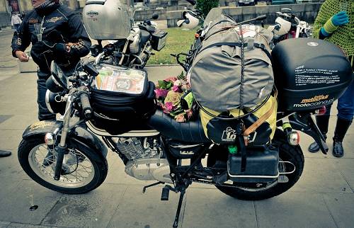 Bike got flowers, Warsaw.