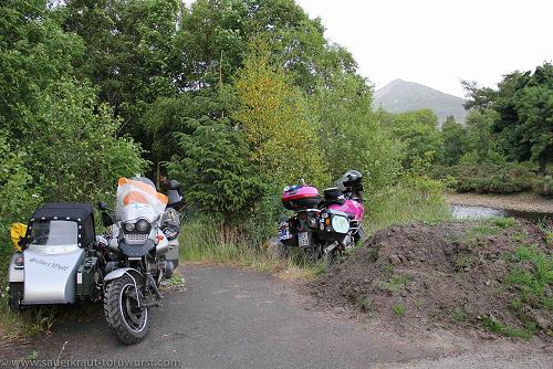 Wild camping in Scotland.