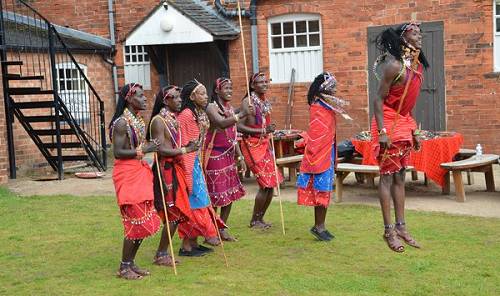 Masai dance troupe at HUBB UK 2013.