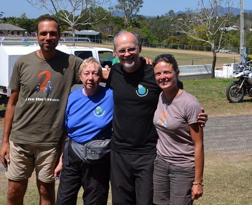 Heike and Filippo with Grant and Susan at the HU Queensland meeting.