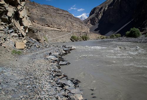 Seb Leeson in Pamir Valley, Tajikistan.
