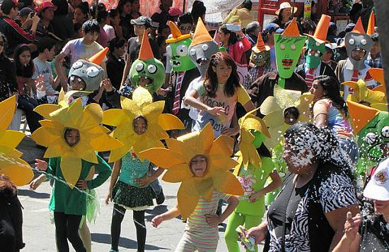 Happy sunflowers at the Children's Caranval in Cochabamba, Bolivia.