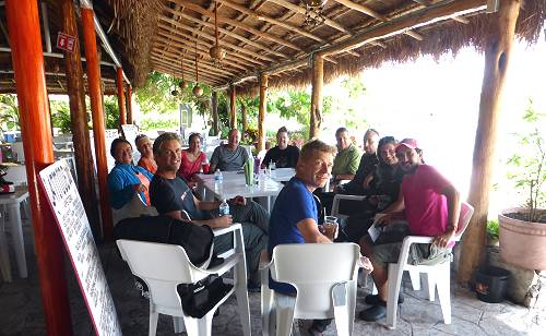 Informal biker gang in Chetumal, Mexico.