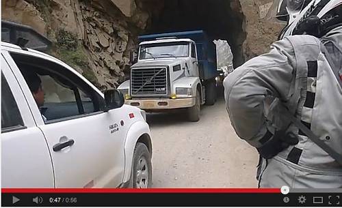 Traffic standoff in Canon del Pato.