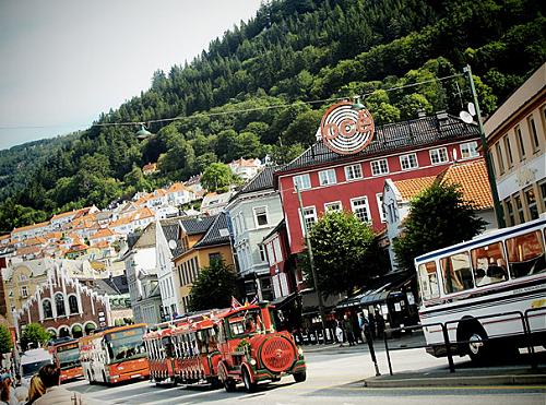 Bryggen area of Norway.