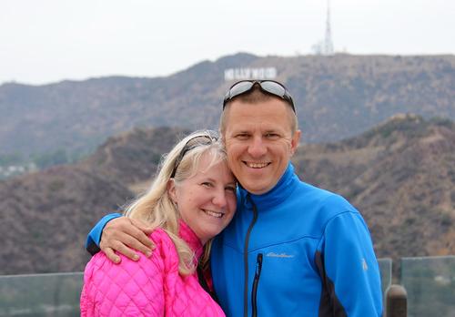 Mark and Lori in Hollywood.