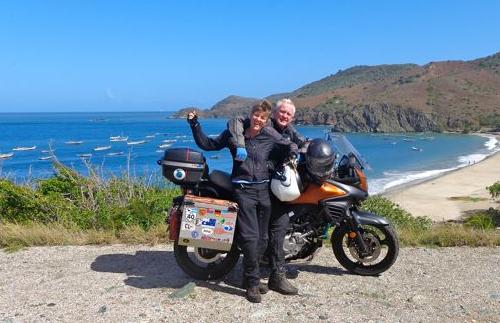 Belinda and Patrick Peck on Isla Margarita, Venezuela.