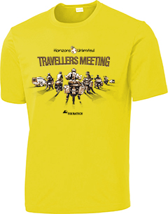 Horizons Unlimited Travellers Meeting- cool, sweat-wicking synth- Extreme Yellow