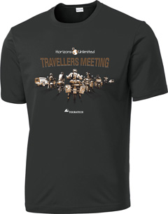 Horizons Unlimited Travellers Meeting- cotton t-shirt- Grey