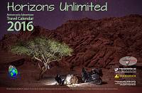 Horizons Unlimited 2015 Motorcycle Adventure Travel Calendar.